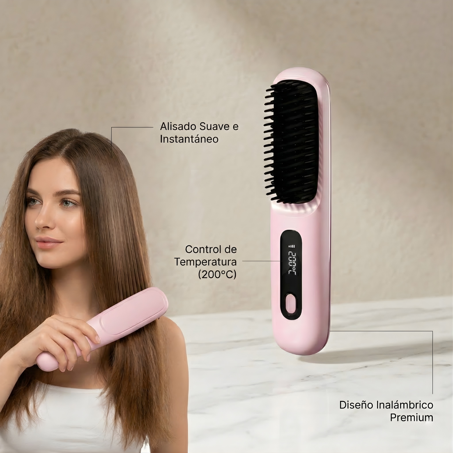Cepillo Alisador Inalámbrico